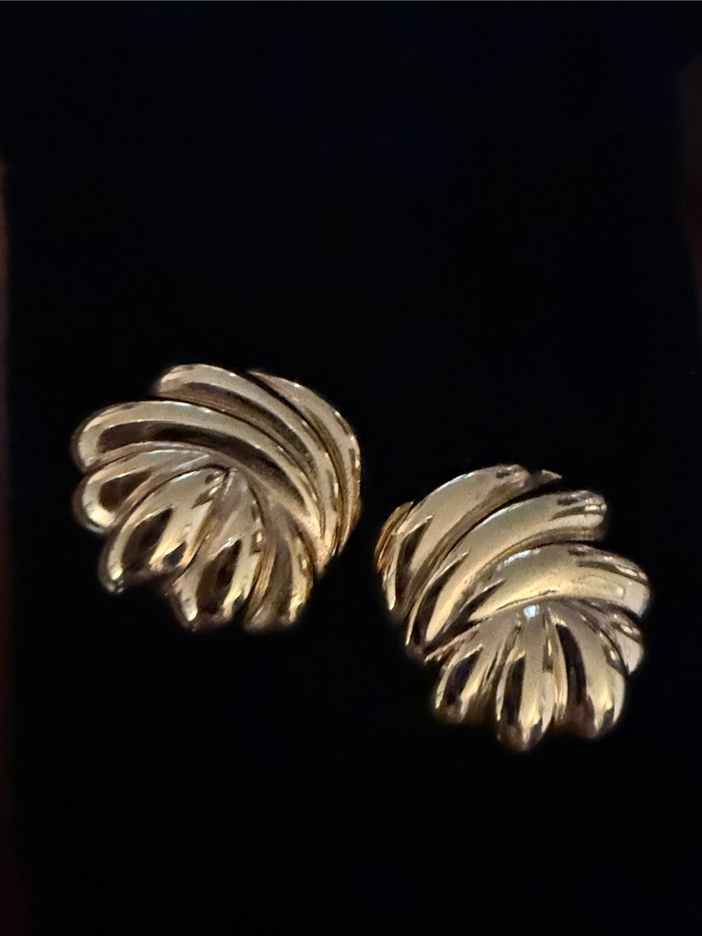 Premier Gold-Tone Swirl Clip Earrings